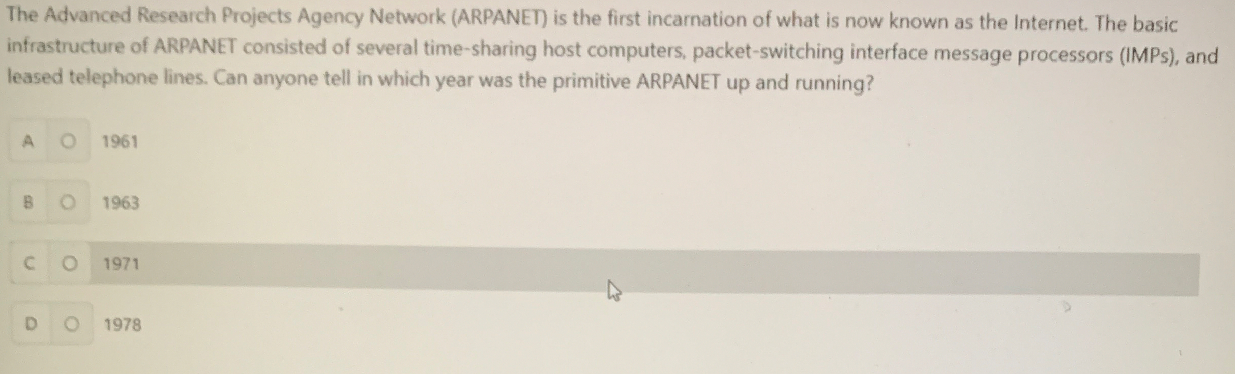 The Advanced Research Projects Agency Network (