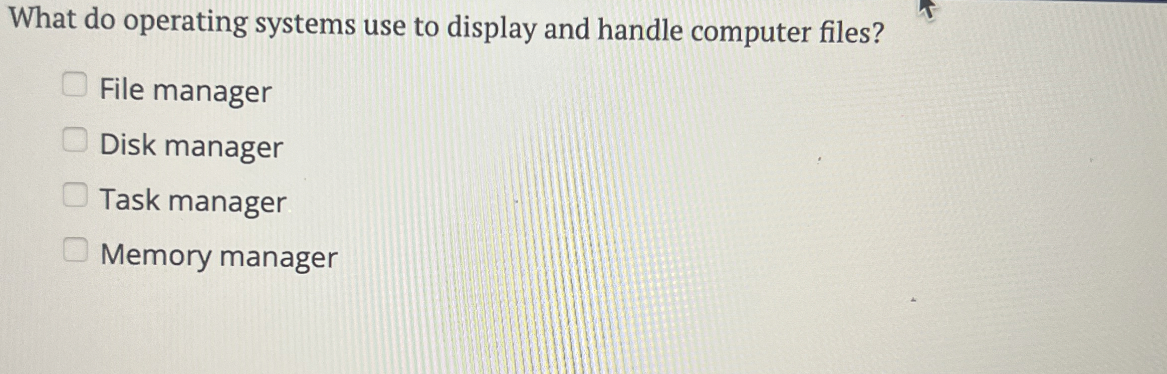 What do operating systems use to display and