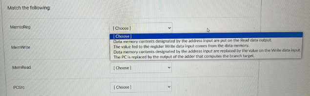 Match the following: NemtoReg [ Choose ] [ Choose