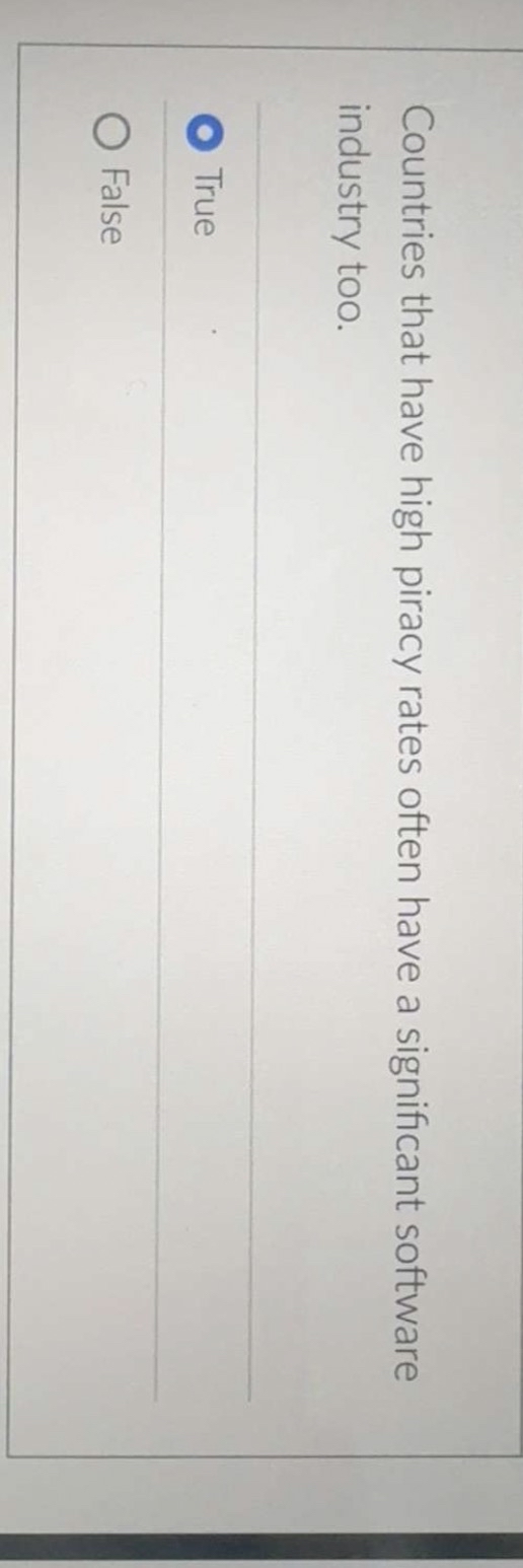 Countries that have high piracy rates often have