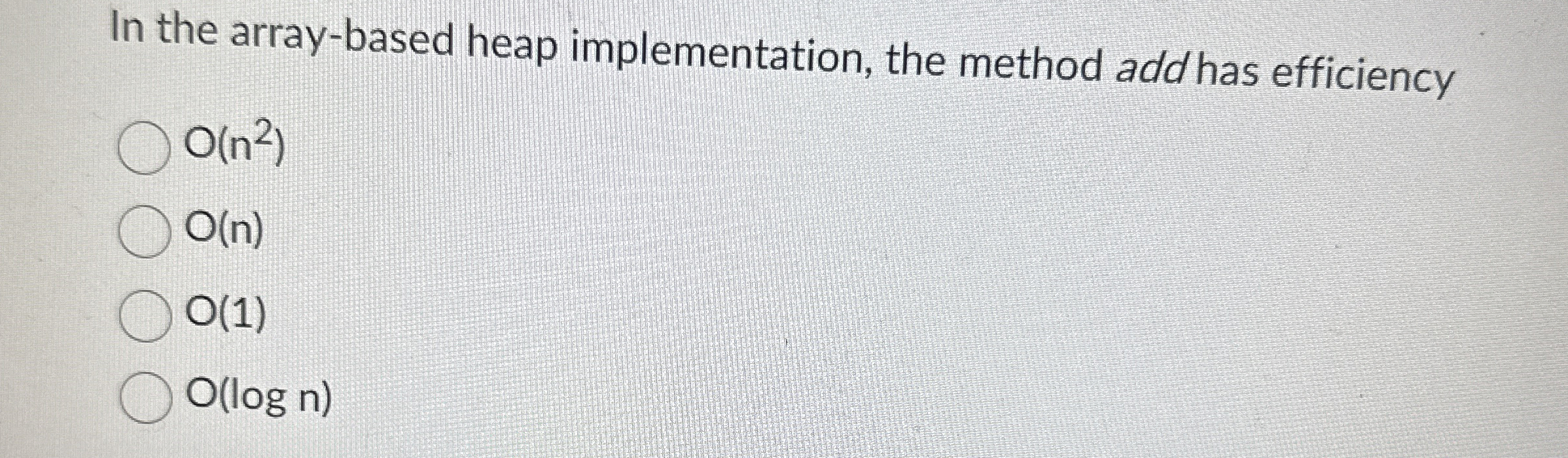 In the array - based heap implementation, the