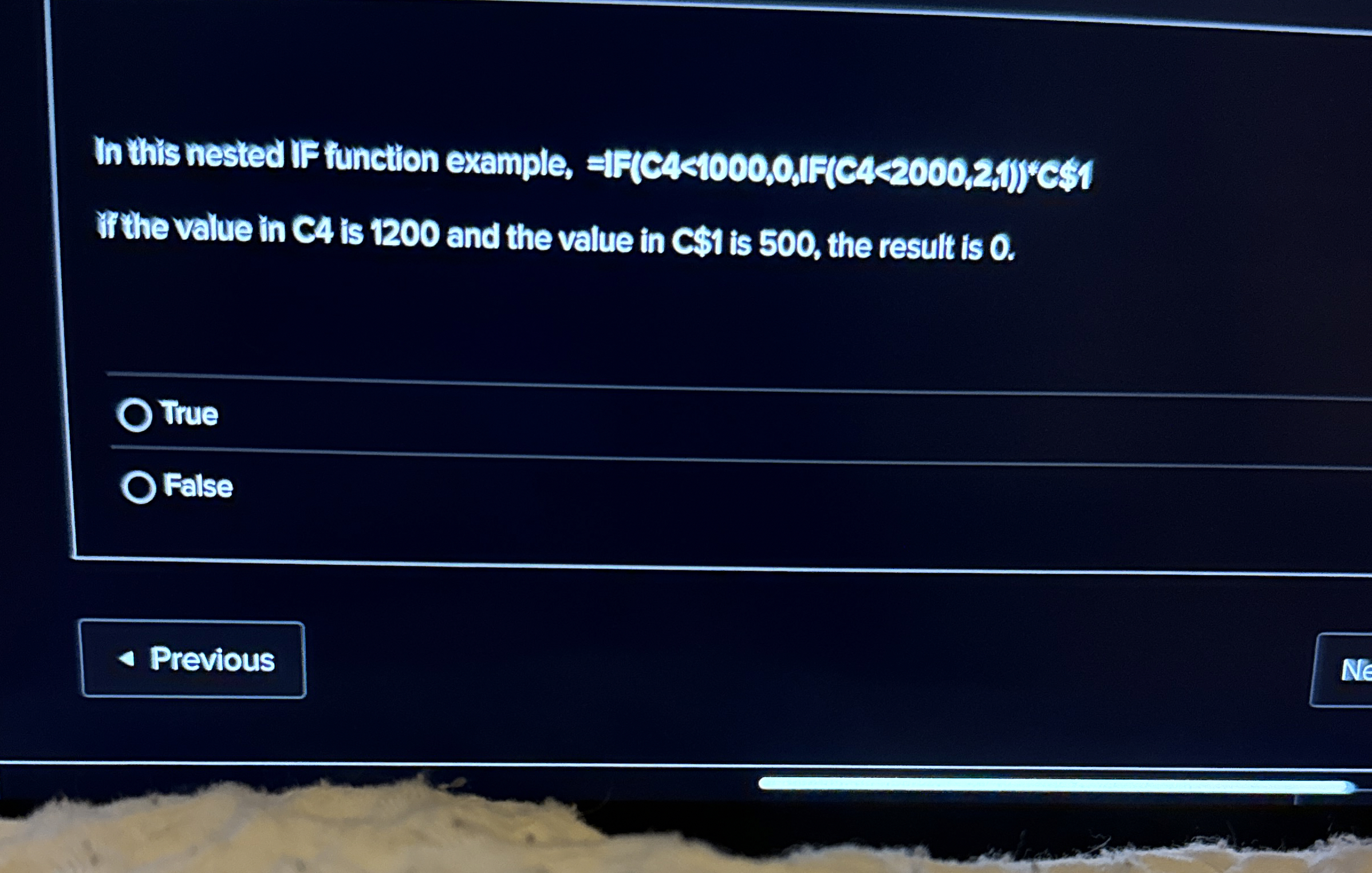 WT the value in C 4 is 1 2 0 0 and the value in C
