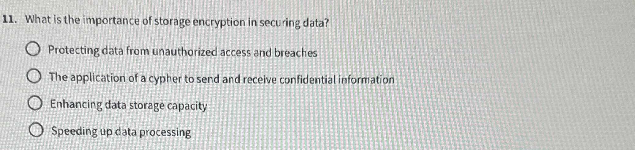 What is the importance of storage encryption in