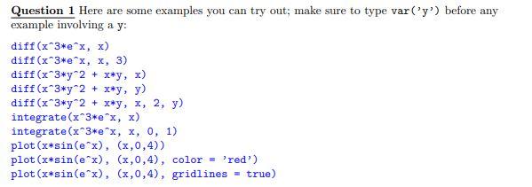 What does each code do in SageMath?