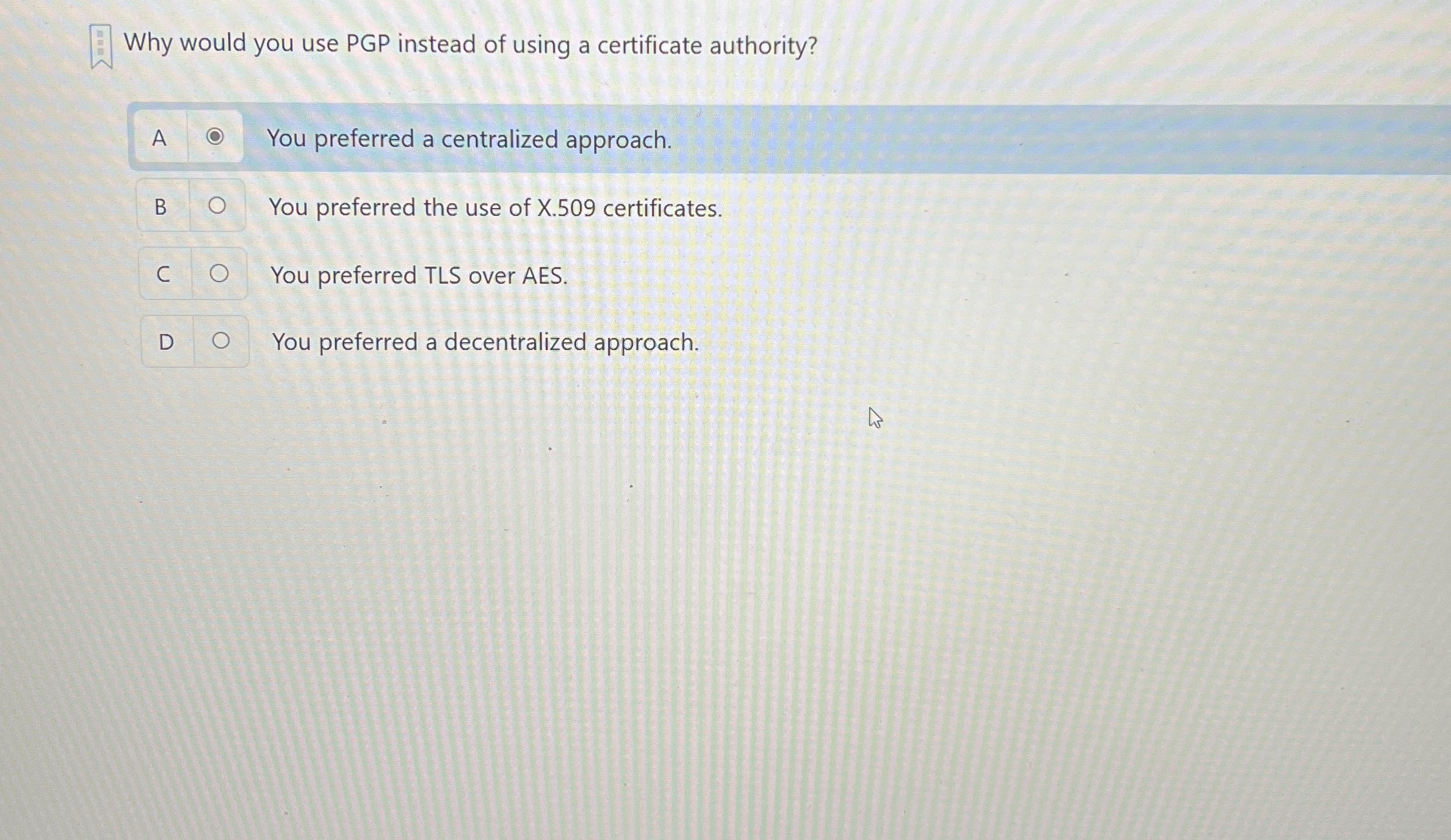 Why would you use PGP instead of using a