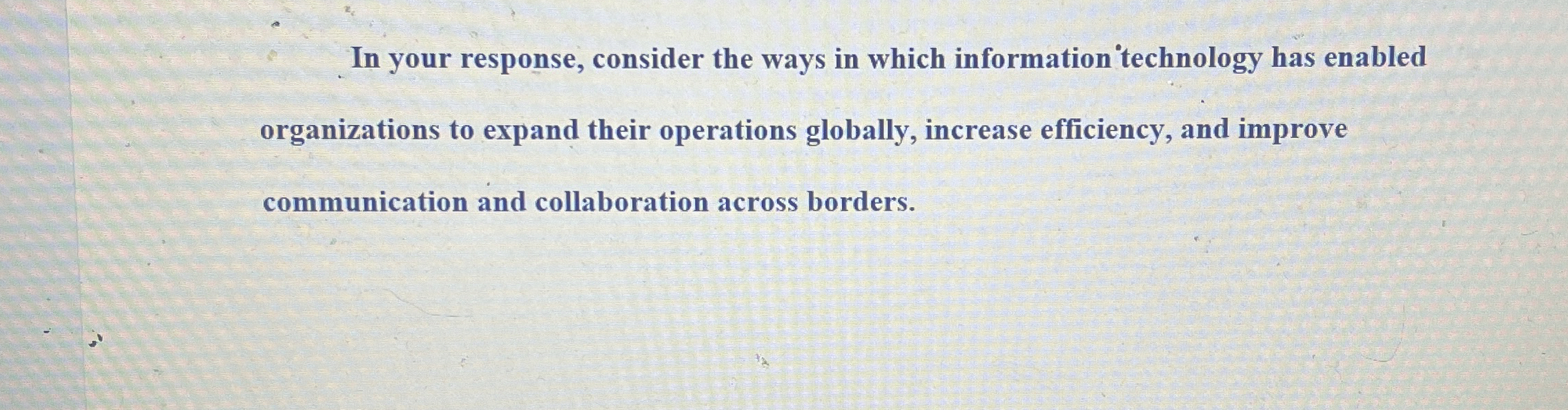 In your response, consider the ways in which