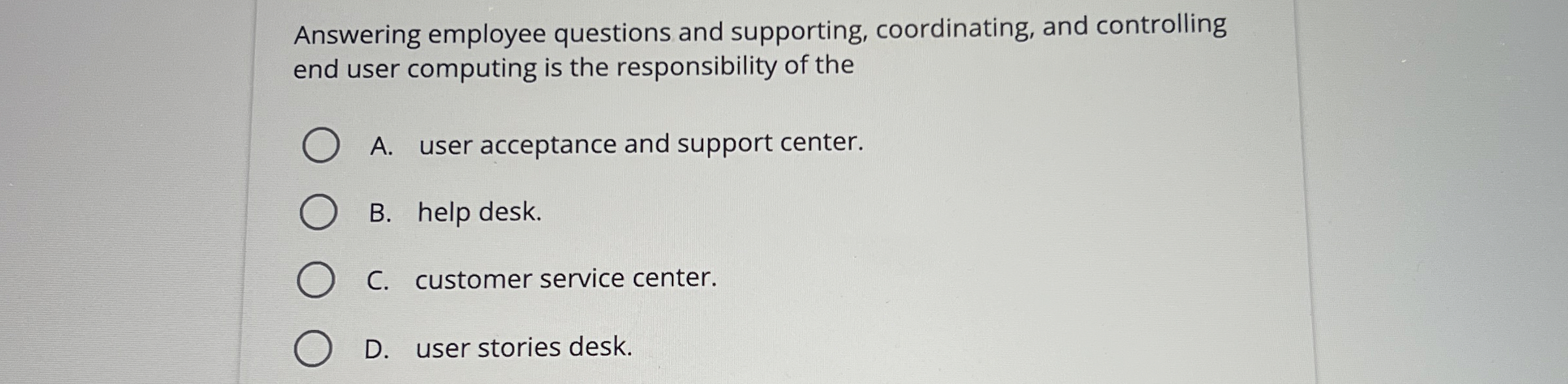 Answering employee questions and supporting,
