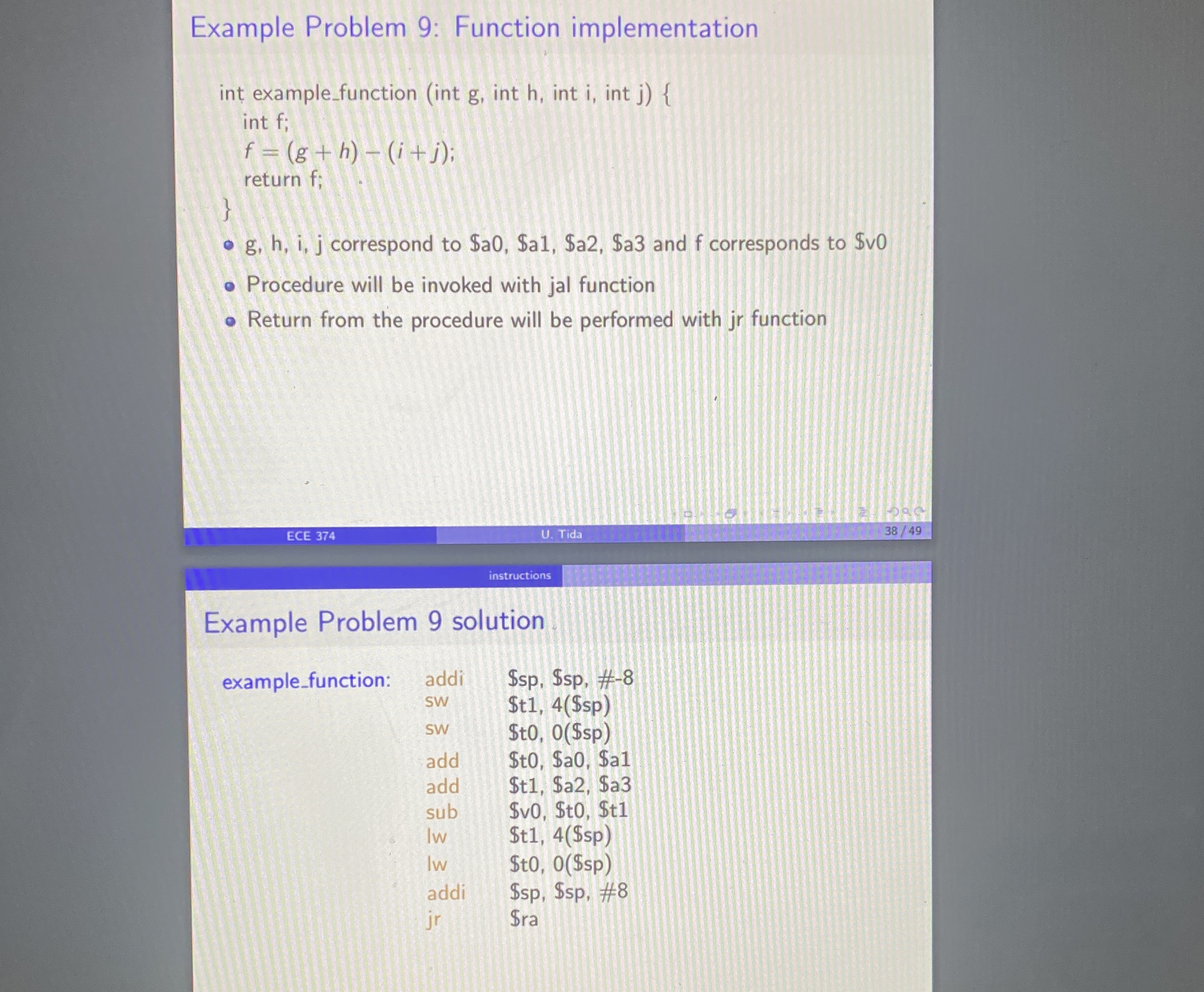 Please help me understand why there was a # - 8