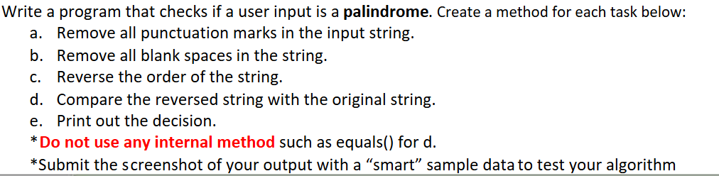 In java please, follow the instructions EXACTLY,