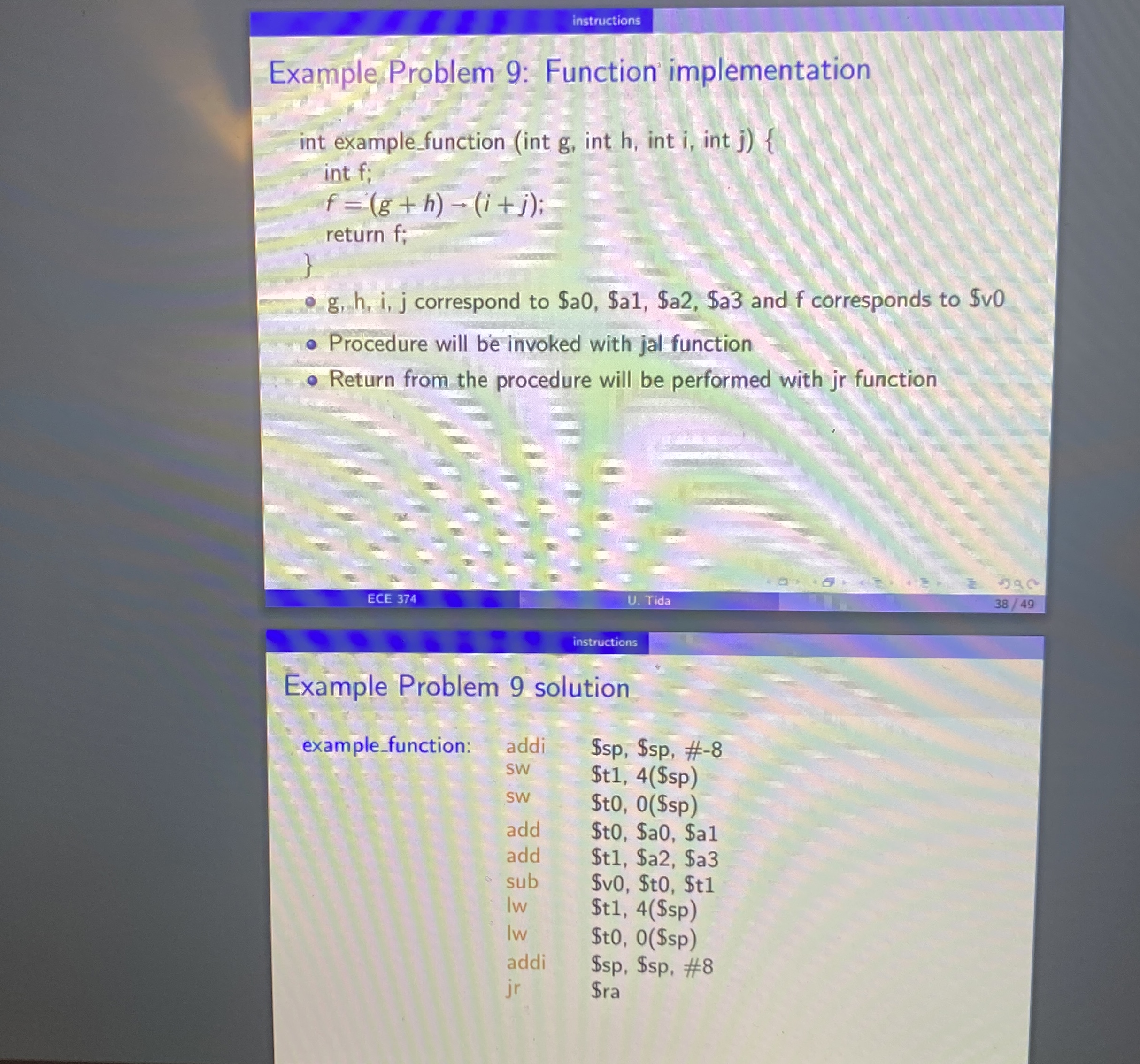 Please explain how they came to this solution in