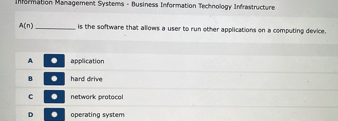 Intormation Management Systems - Business