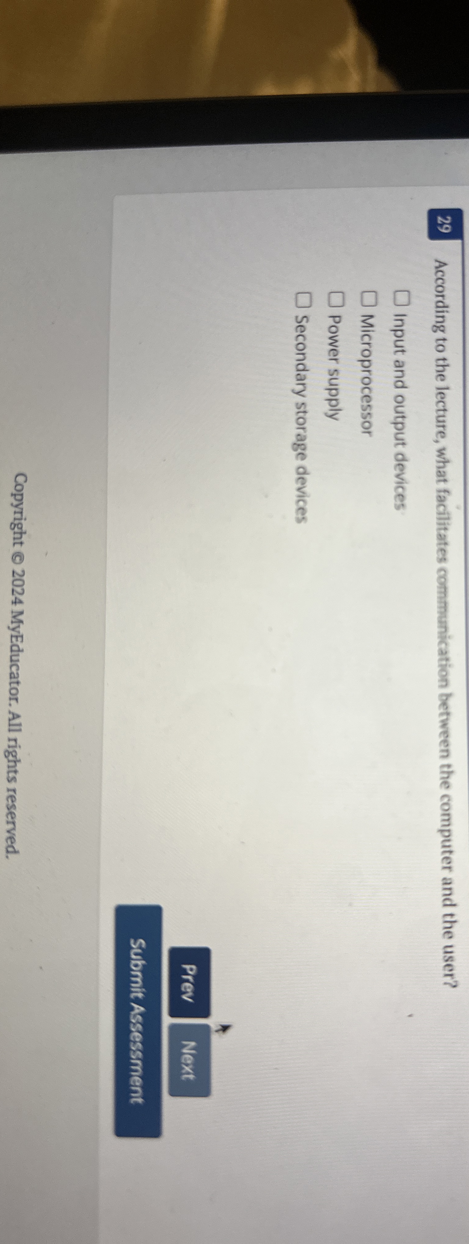 2 9 According to the lecture, what facilitates