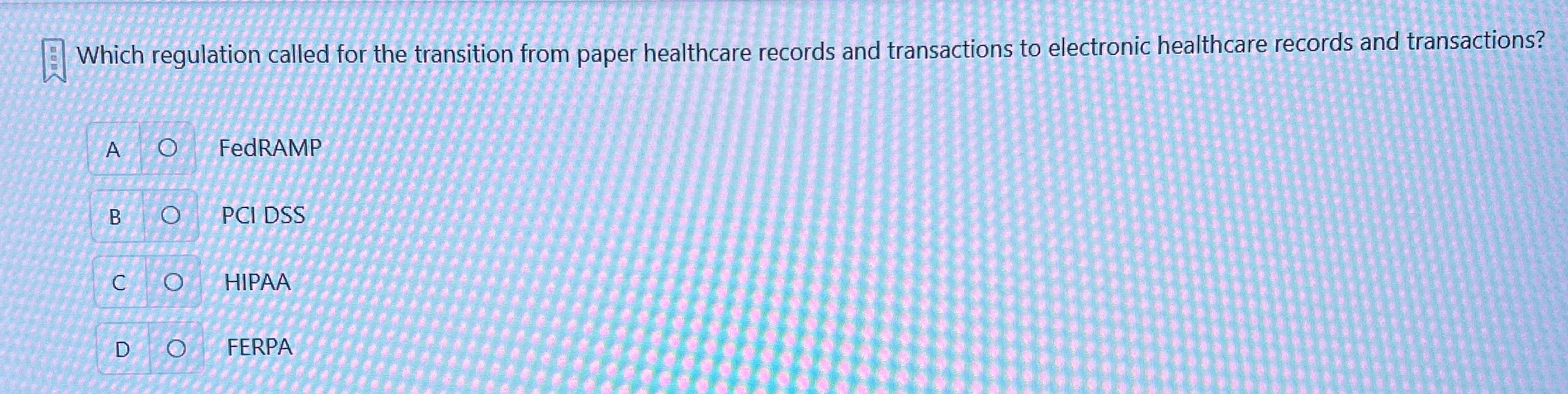 Which regulation called for the transition from