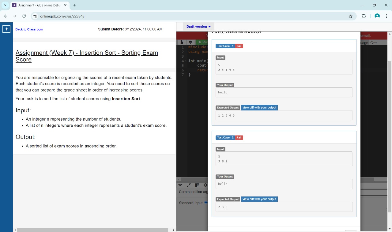 You are responsible for organizing the scores of