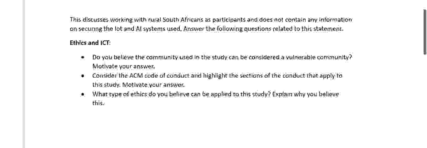 This discusses working with ruad South Africans