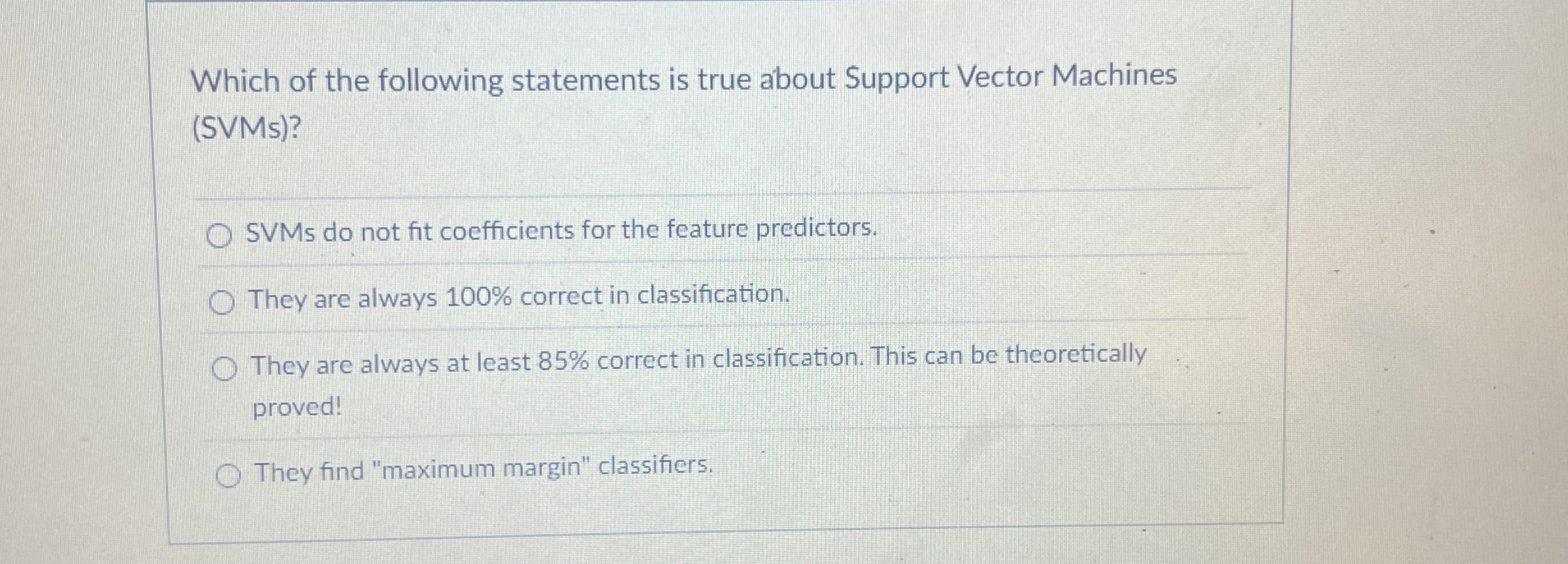 Which of the following statements is true about