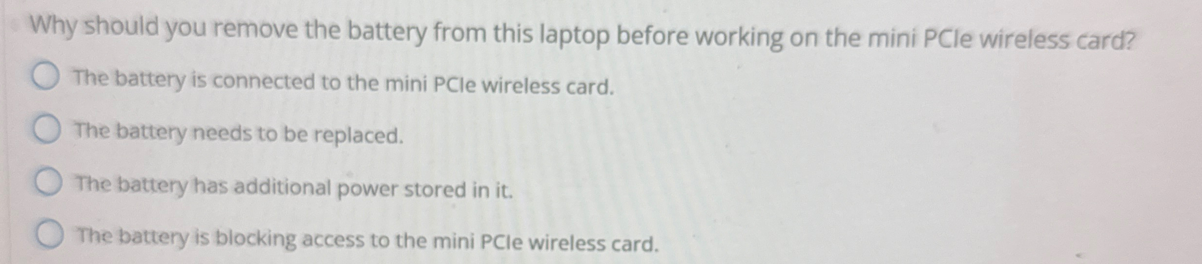 Why should you remove the battery from this