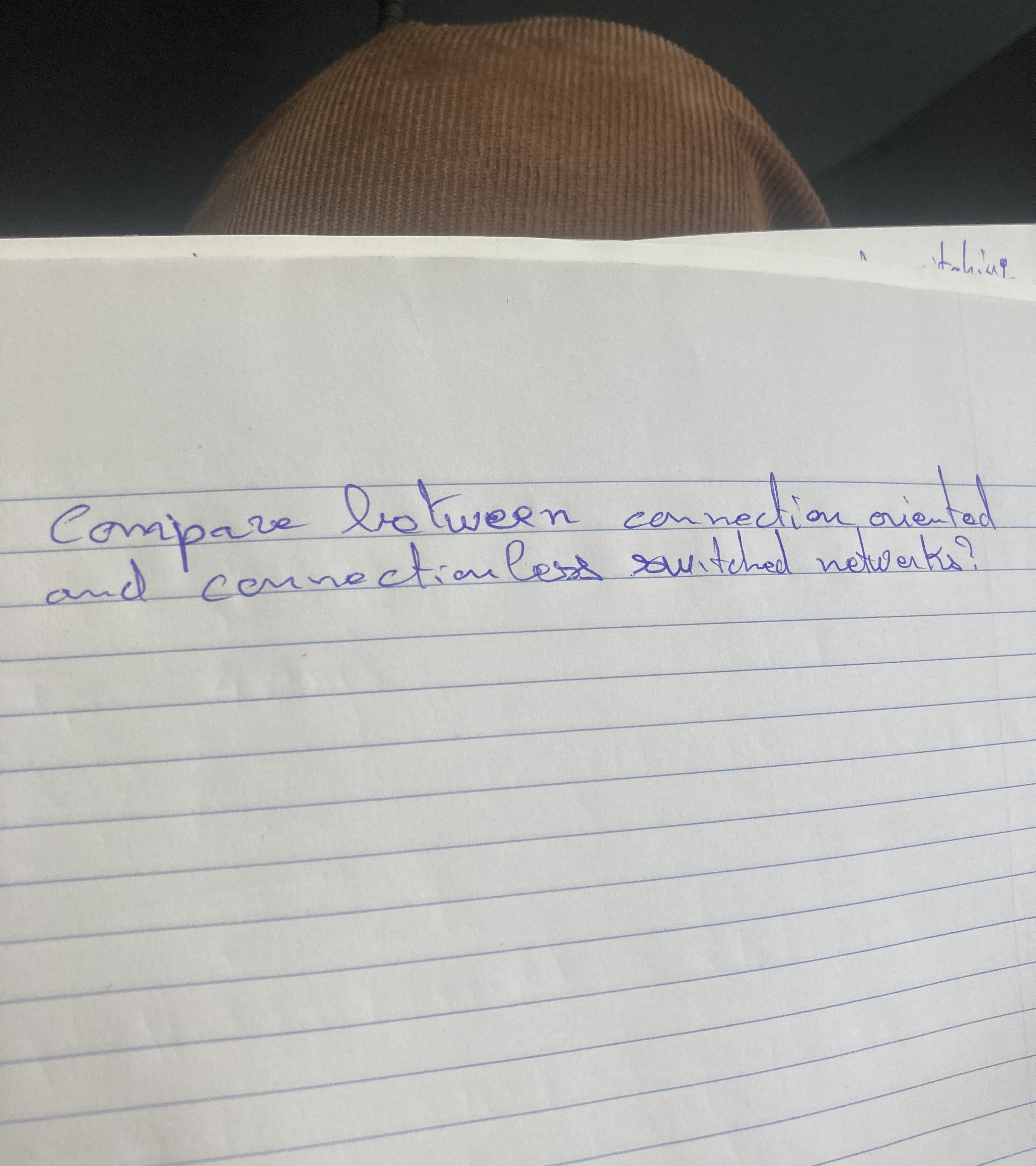 Compare botween connection oriented and