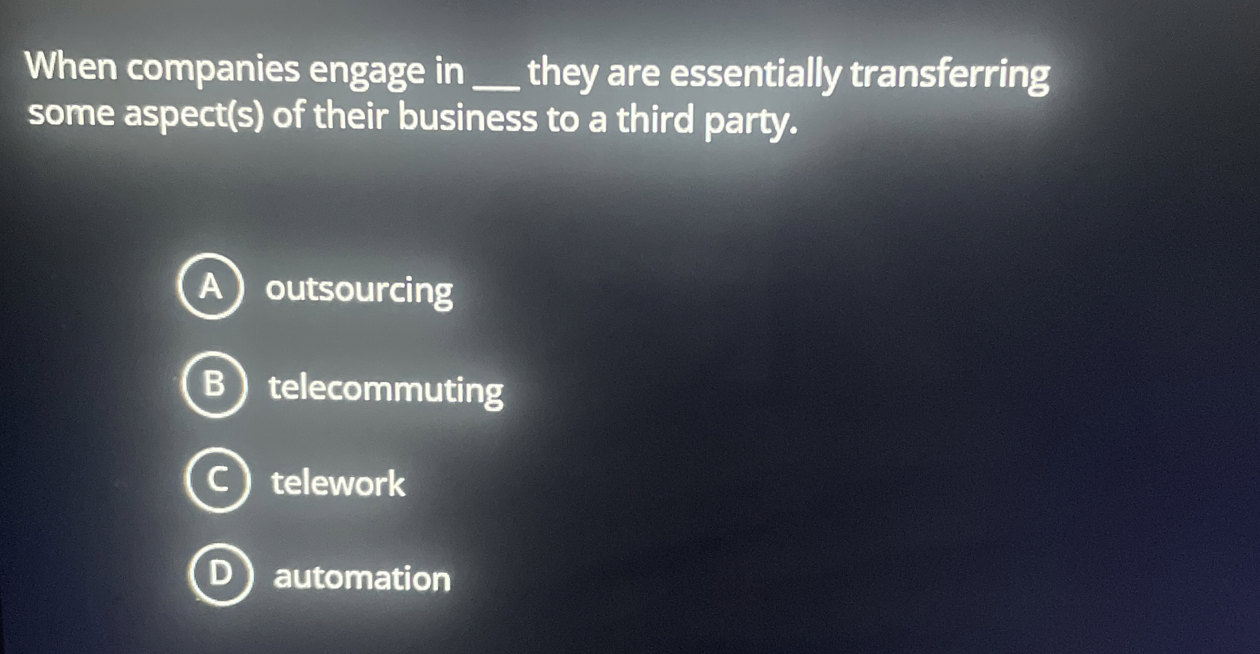 When companies engage in they are essentially