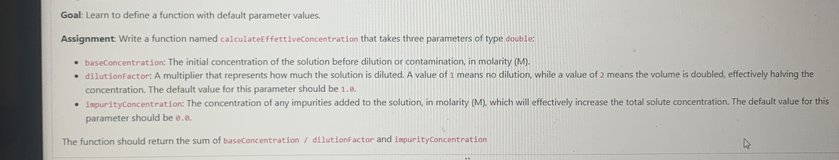 gnment: Write a function named