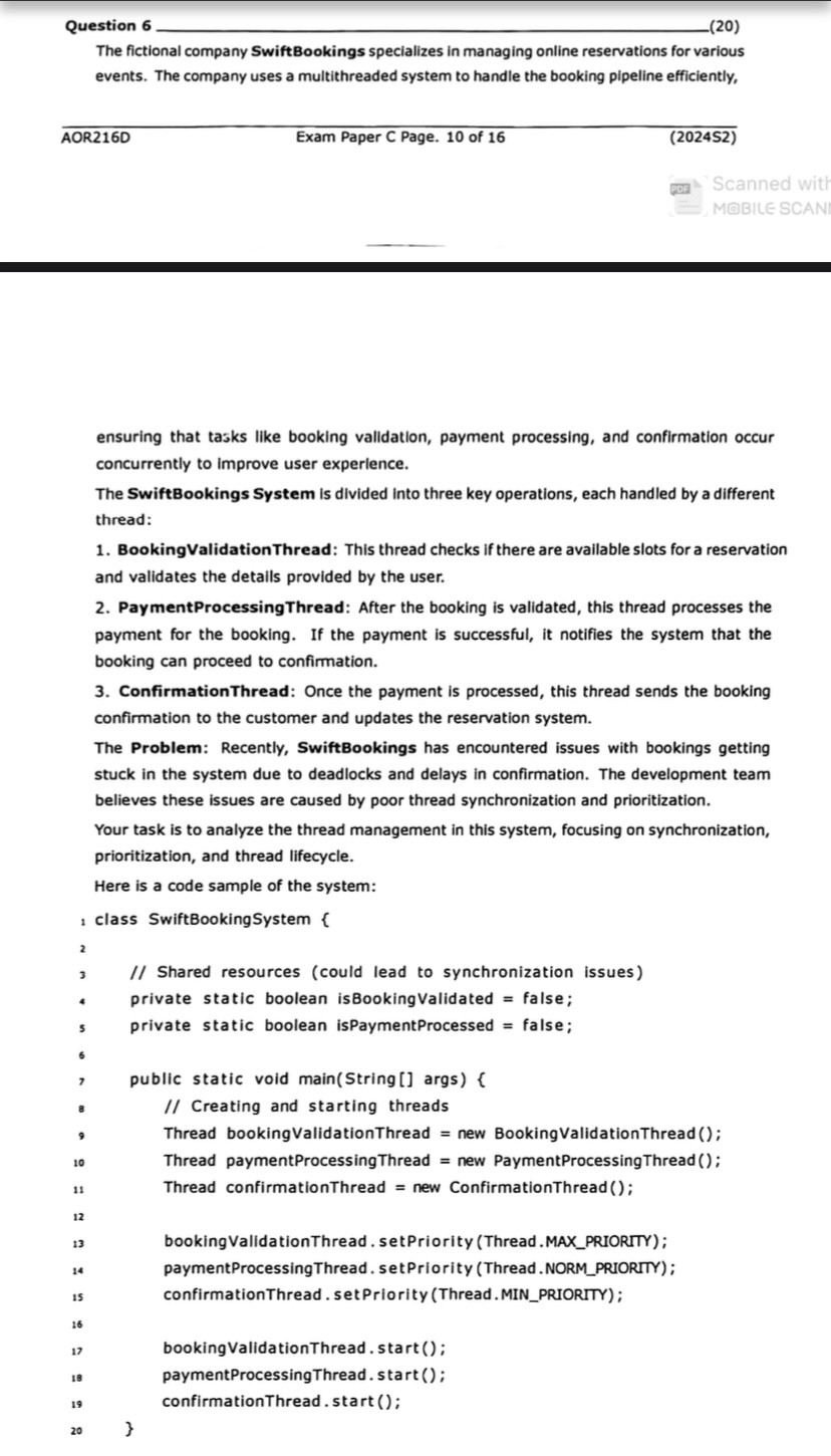 ensuring that tasks like booking validation,