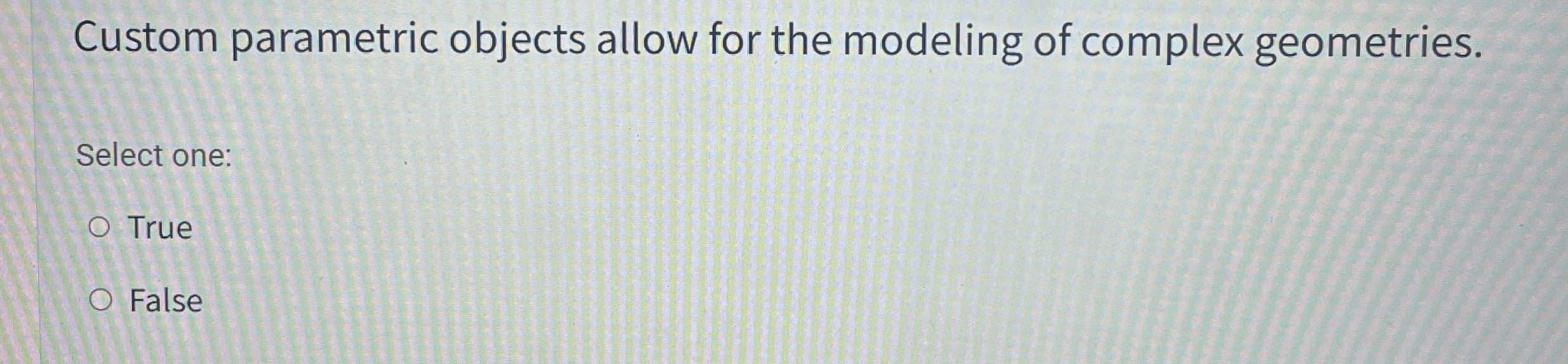 Custom parametric objects allow for the modeling