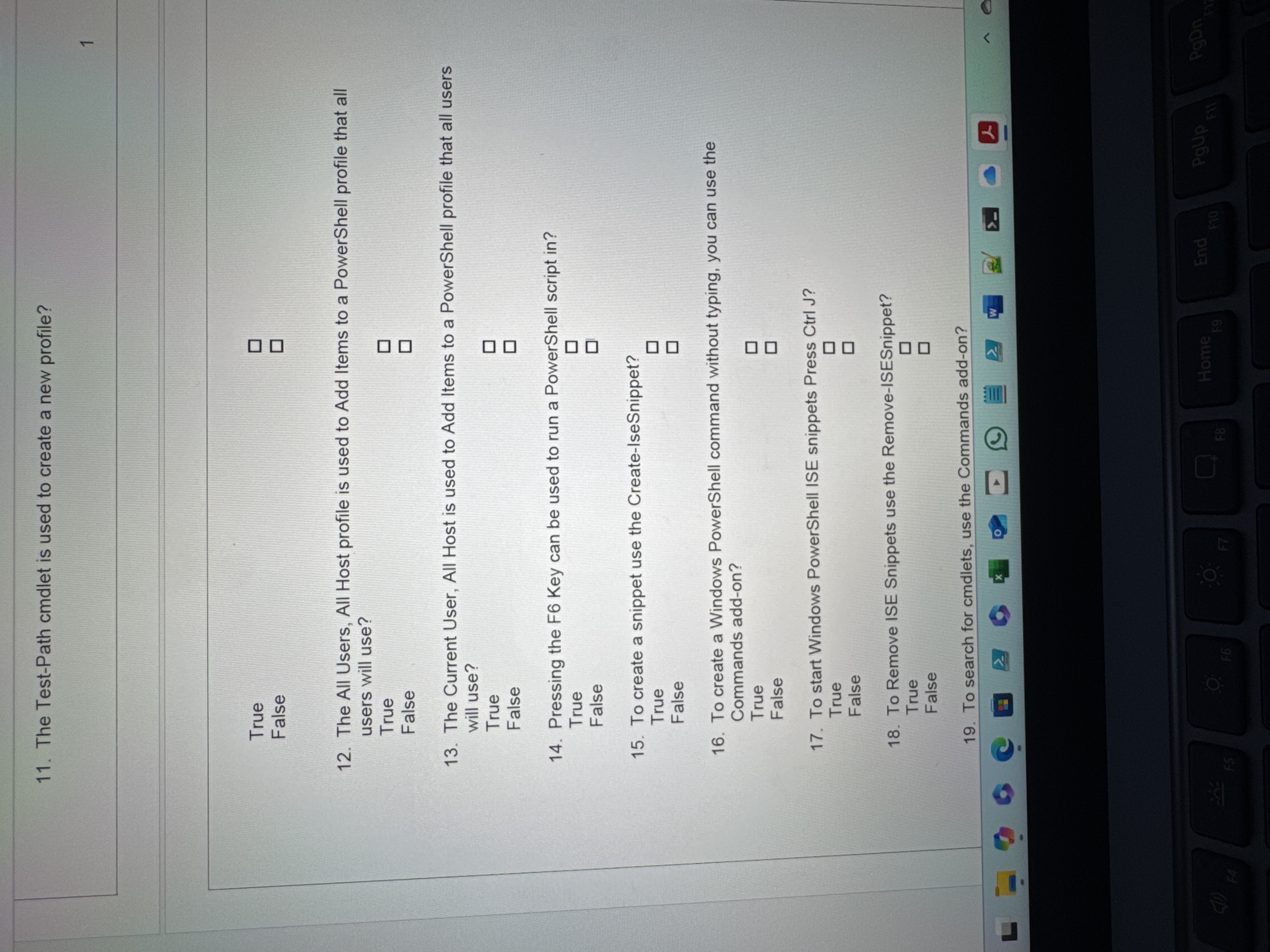 The Test - Path cmdlet is used to create a new