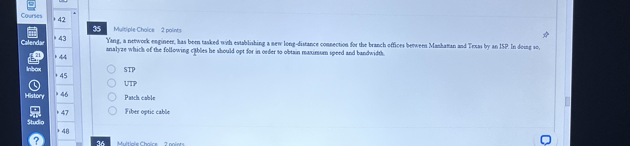 Courses 4 2 calendar 4 3 3 5 Multiple Choice 2