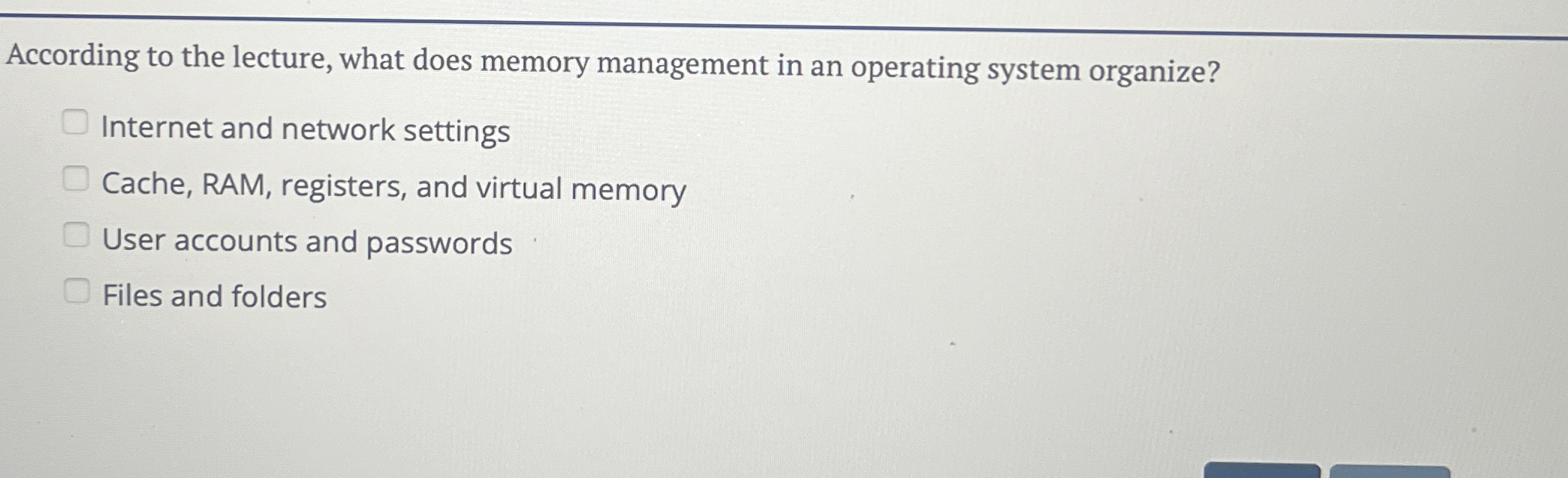 According to the lecture, what does memory