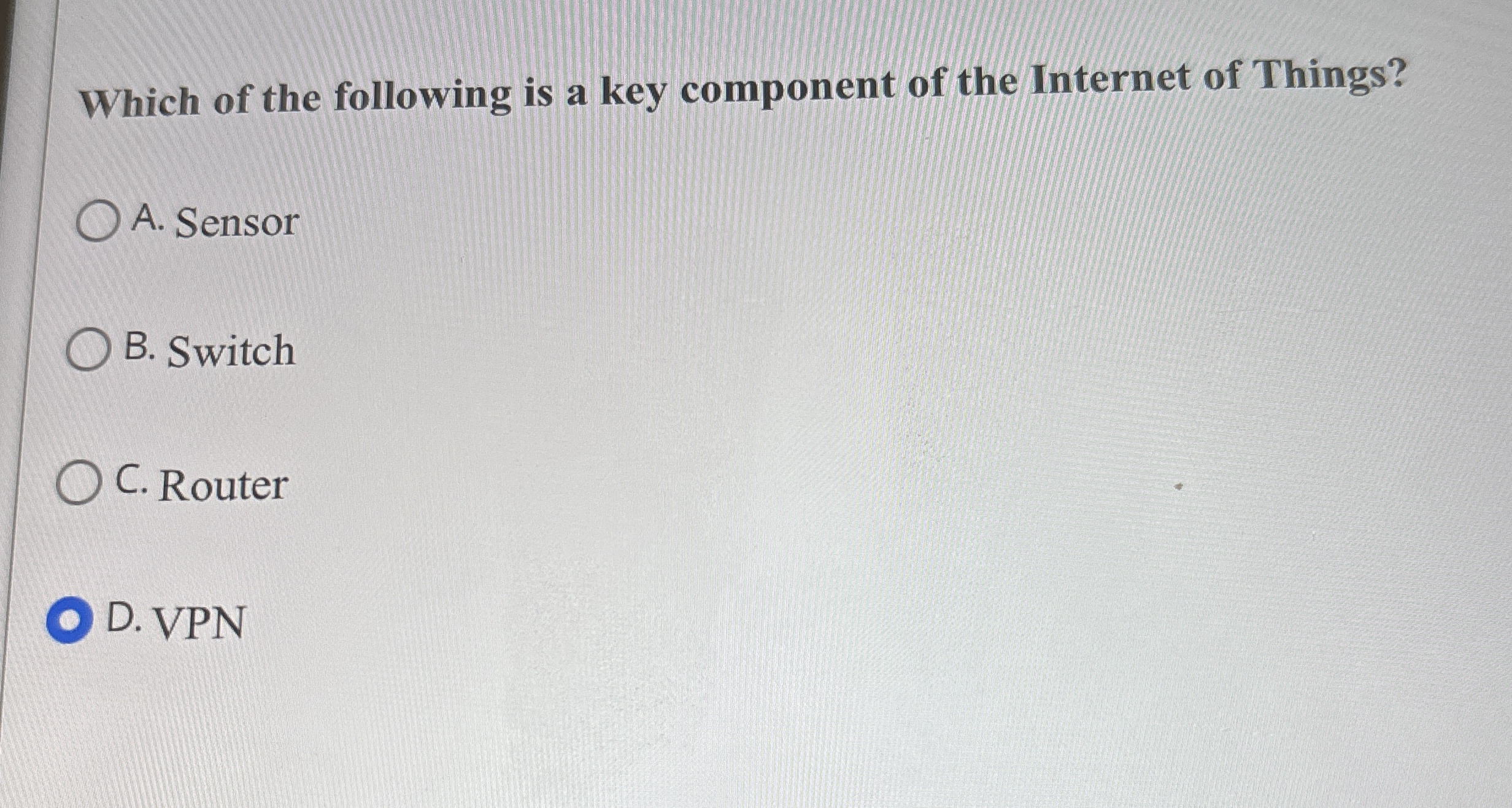 Which of the following is a key component of the
