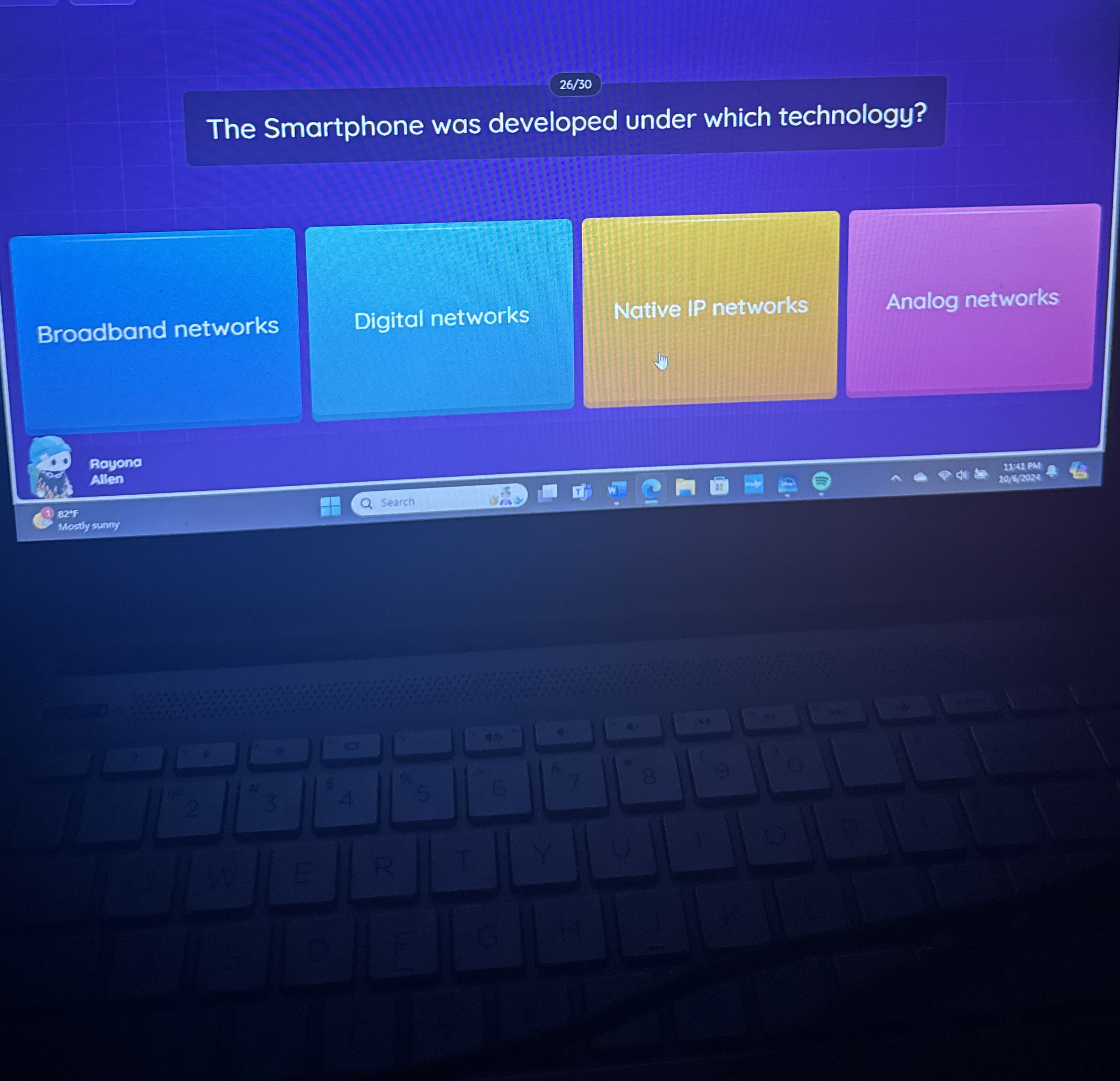 2 6 3 0 The Smartphone was developed under which