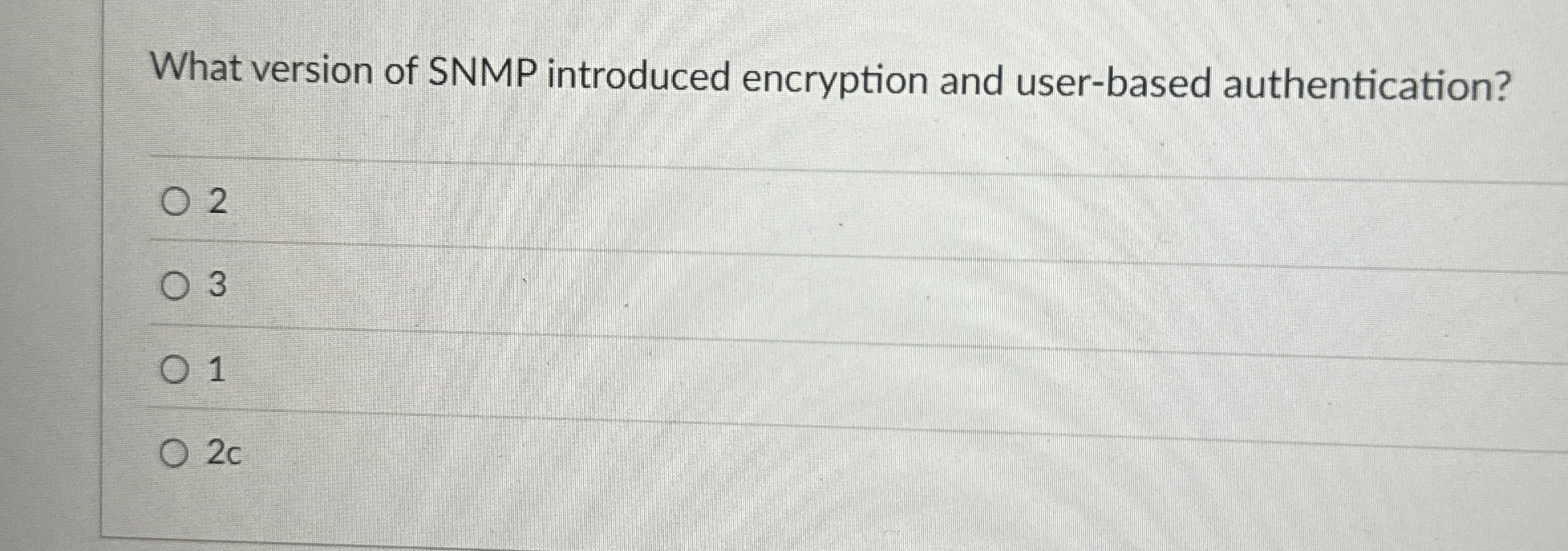 What version of SNMP introduced encryption and