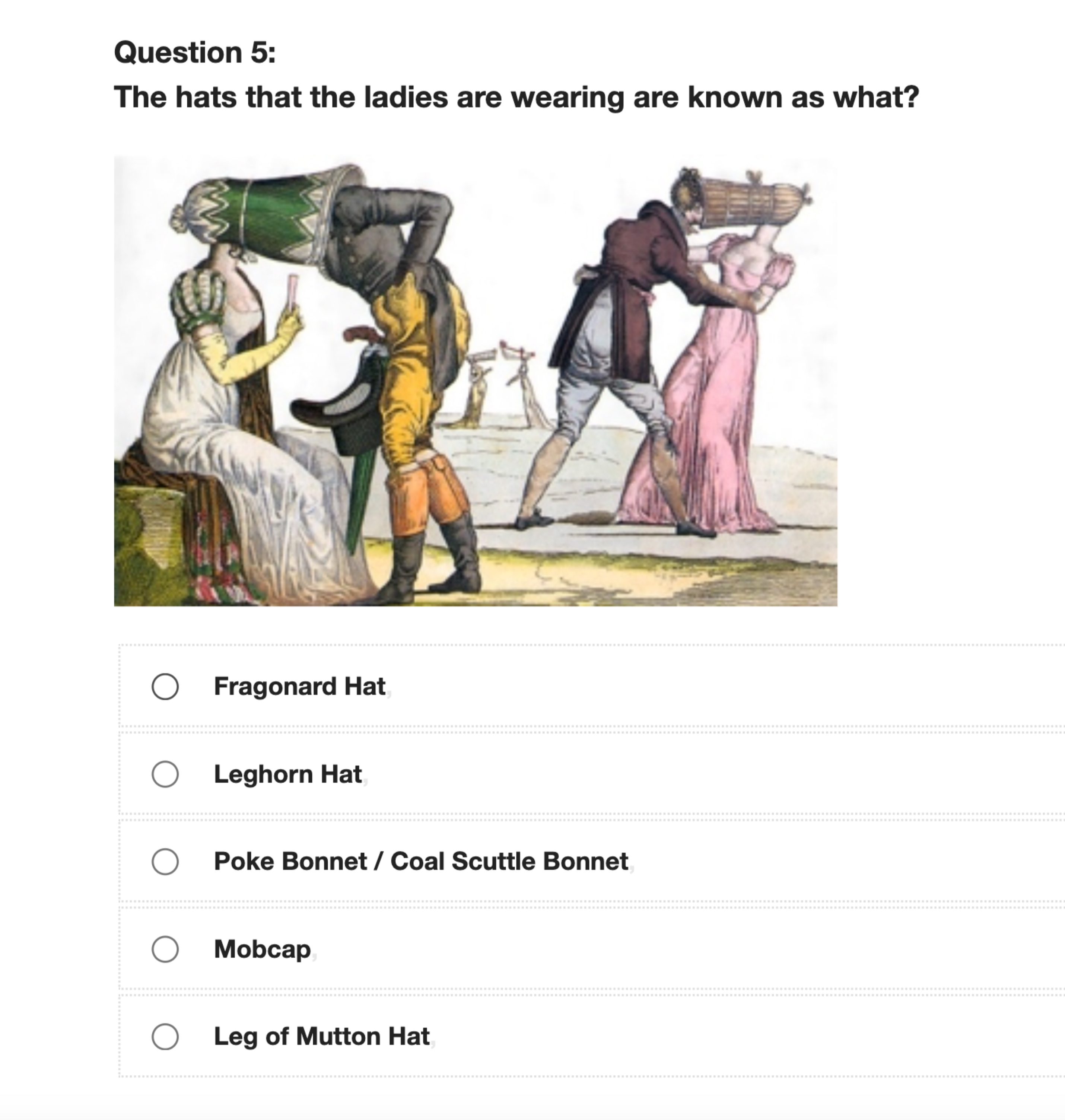 Fragonard Hat Leghorn Hat Poke Bonnet / Coal