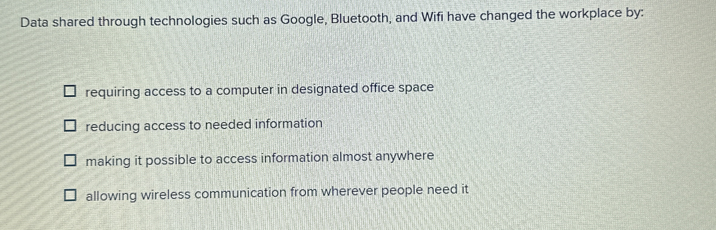 Data shared through technologies such as Google,