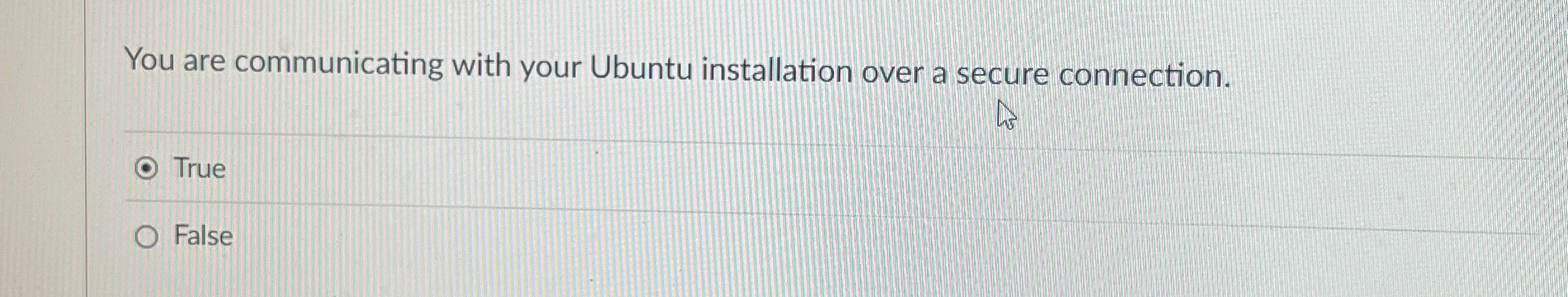 You are communicating with your Ubuntu