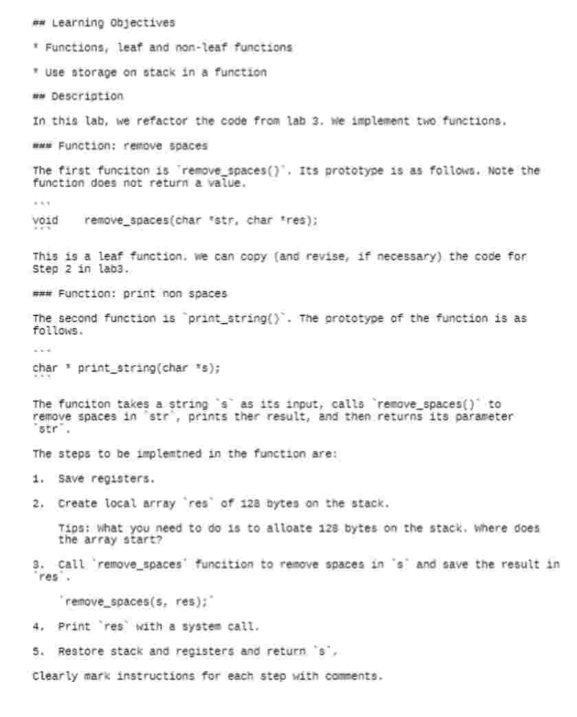 Answer all of this in detailed risc - V code,