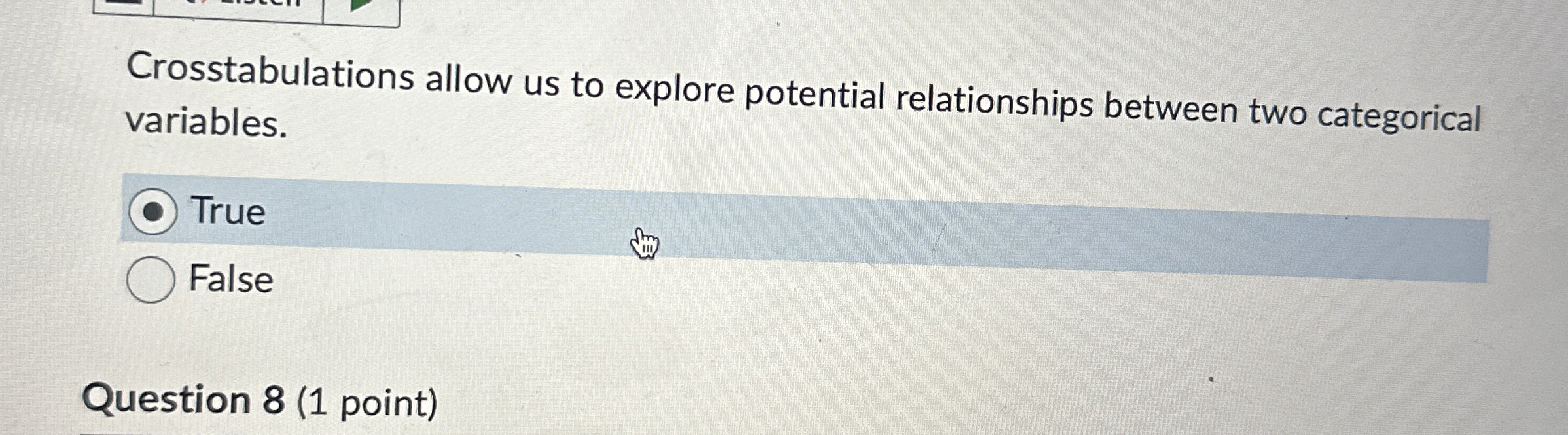 Crosstabulations allow us to explore potential