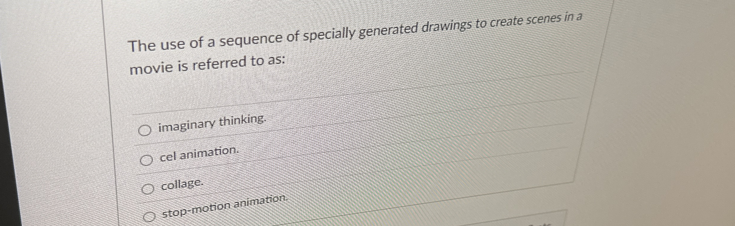 The use of a sequence of specially generated