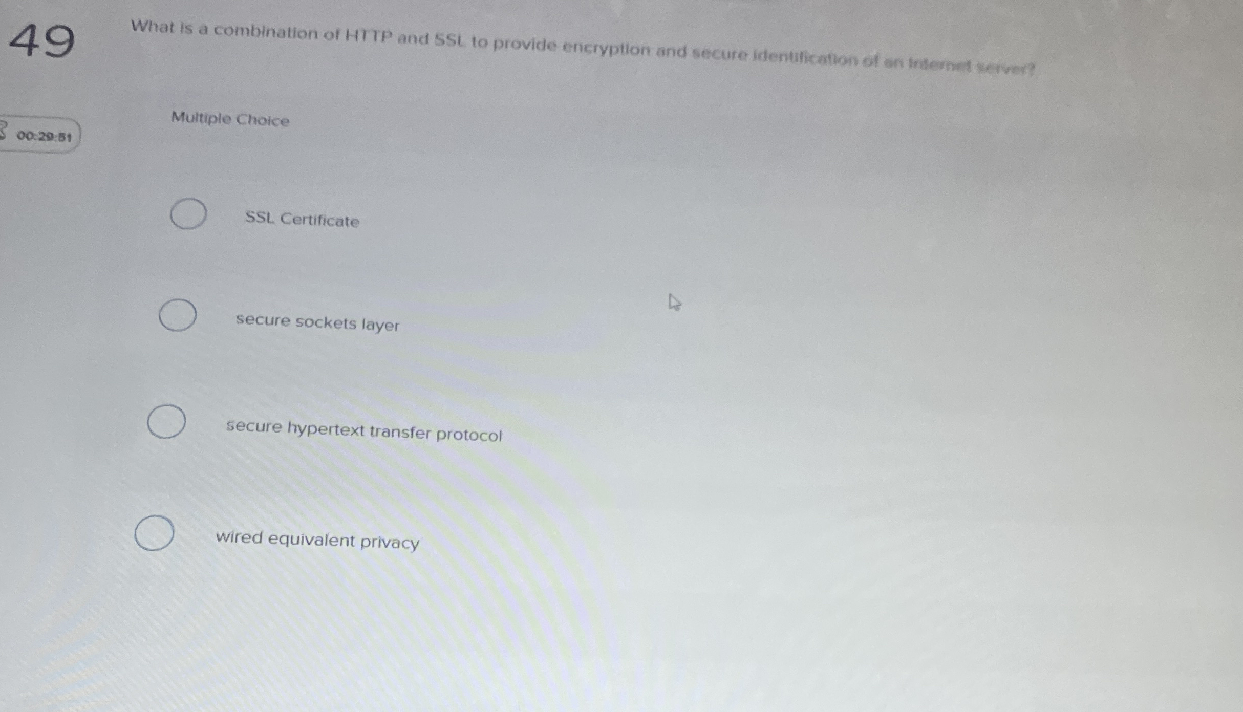 4 9 What is a combination of HTIP and SSL to