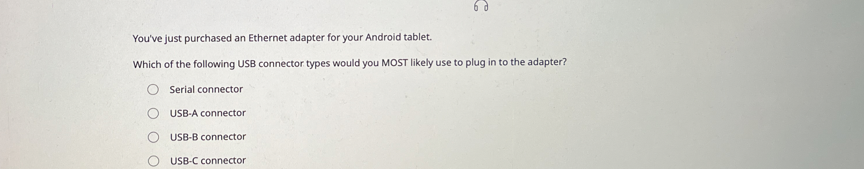 You've just purchased an Ethernet adapter for