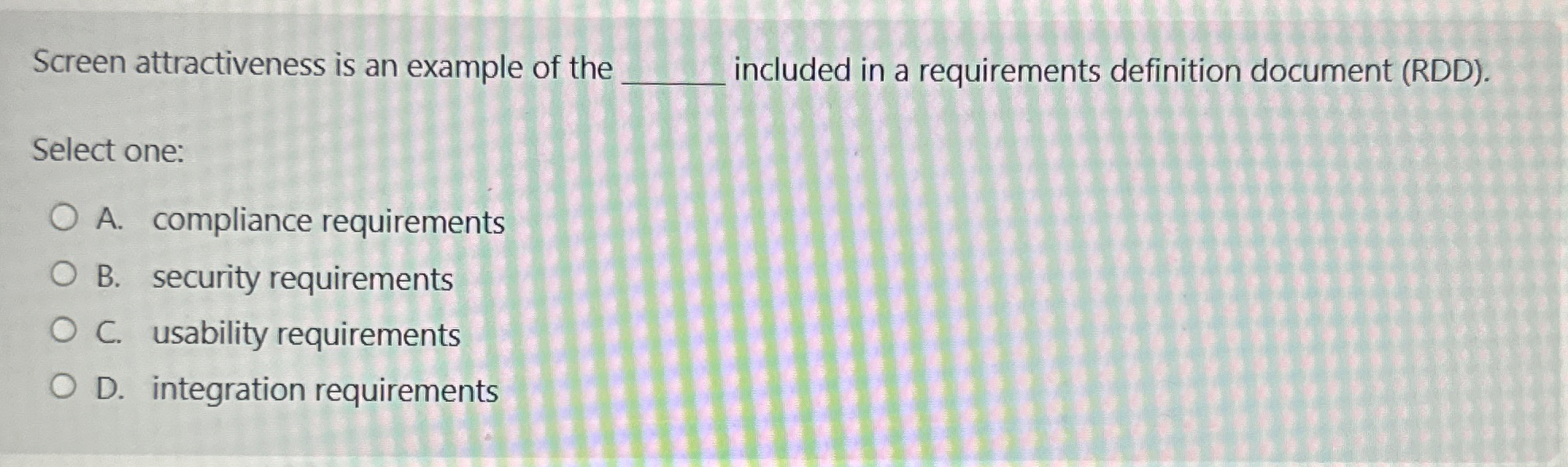 Screen attractiveness is an example of the