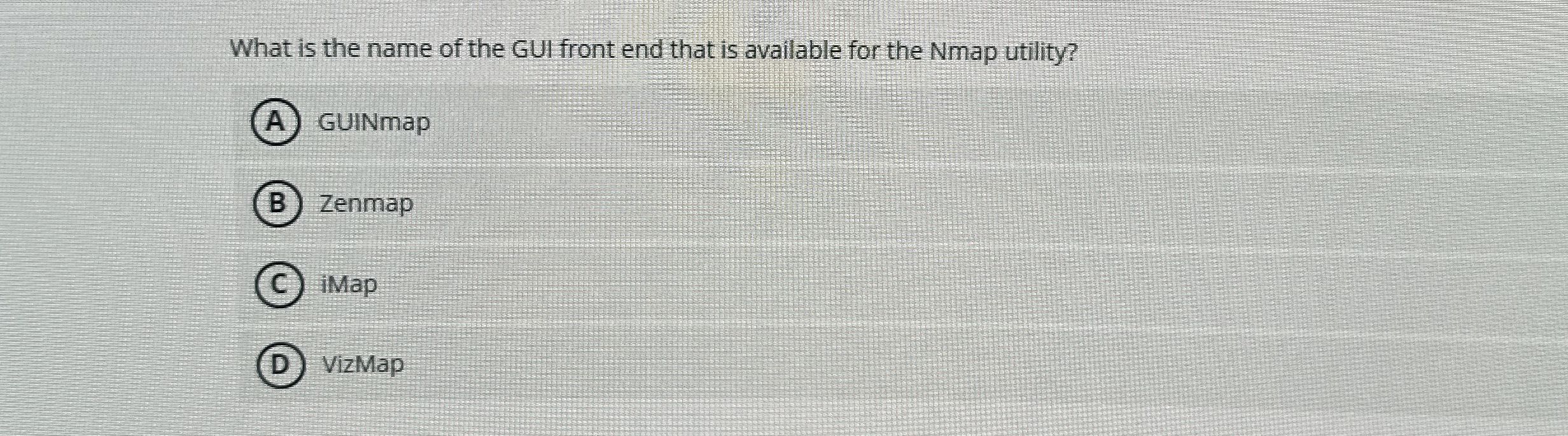 What is the name of the GUl front end that is