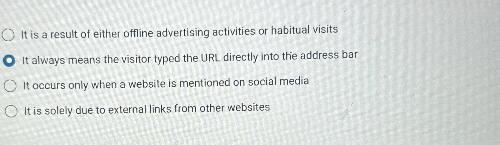 It is a result of either offline advertising