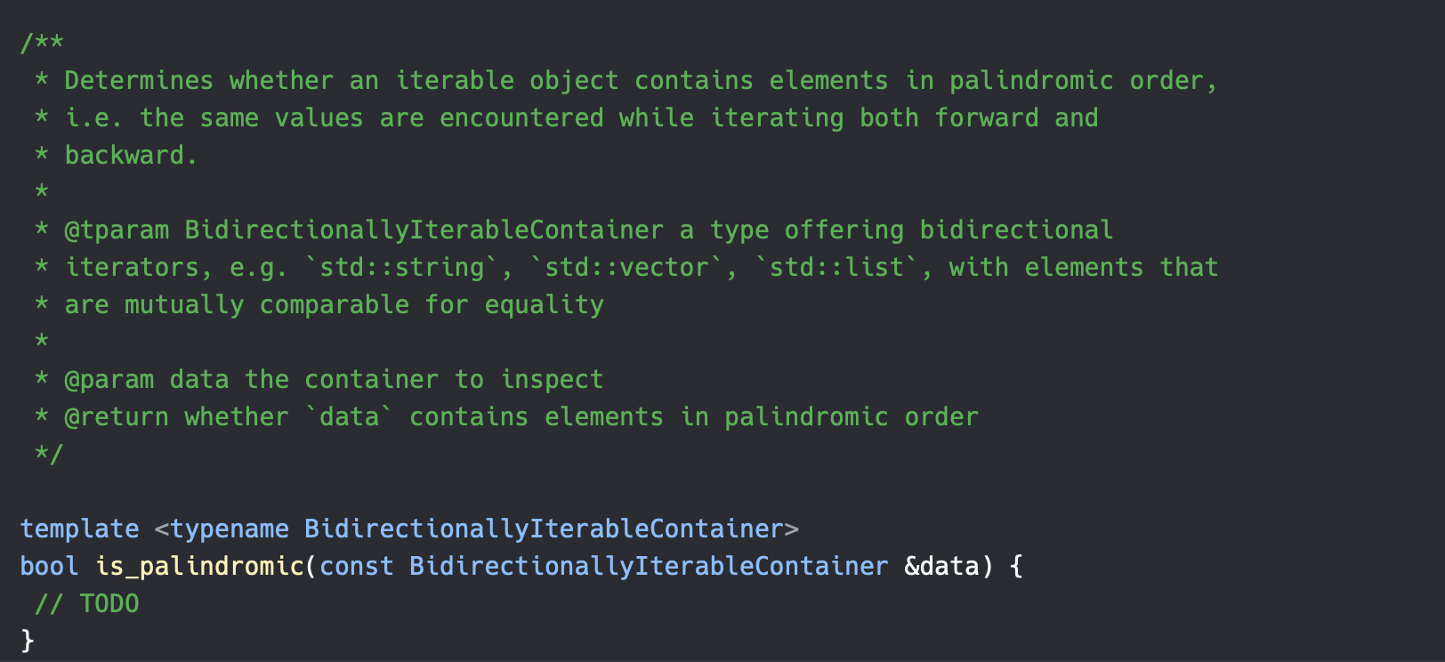/ * * Determines whether an iterable object