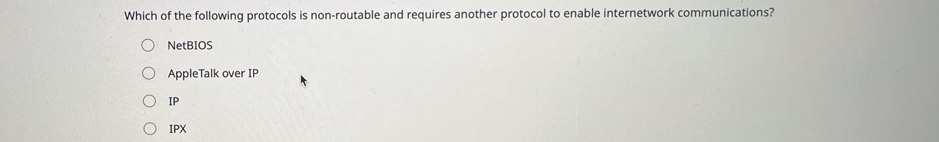 Which of the following protocols is non -