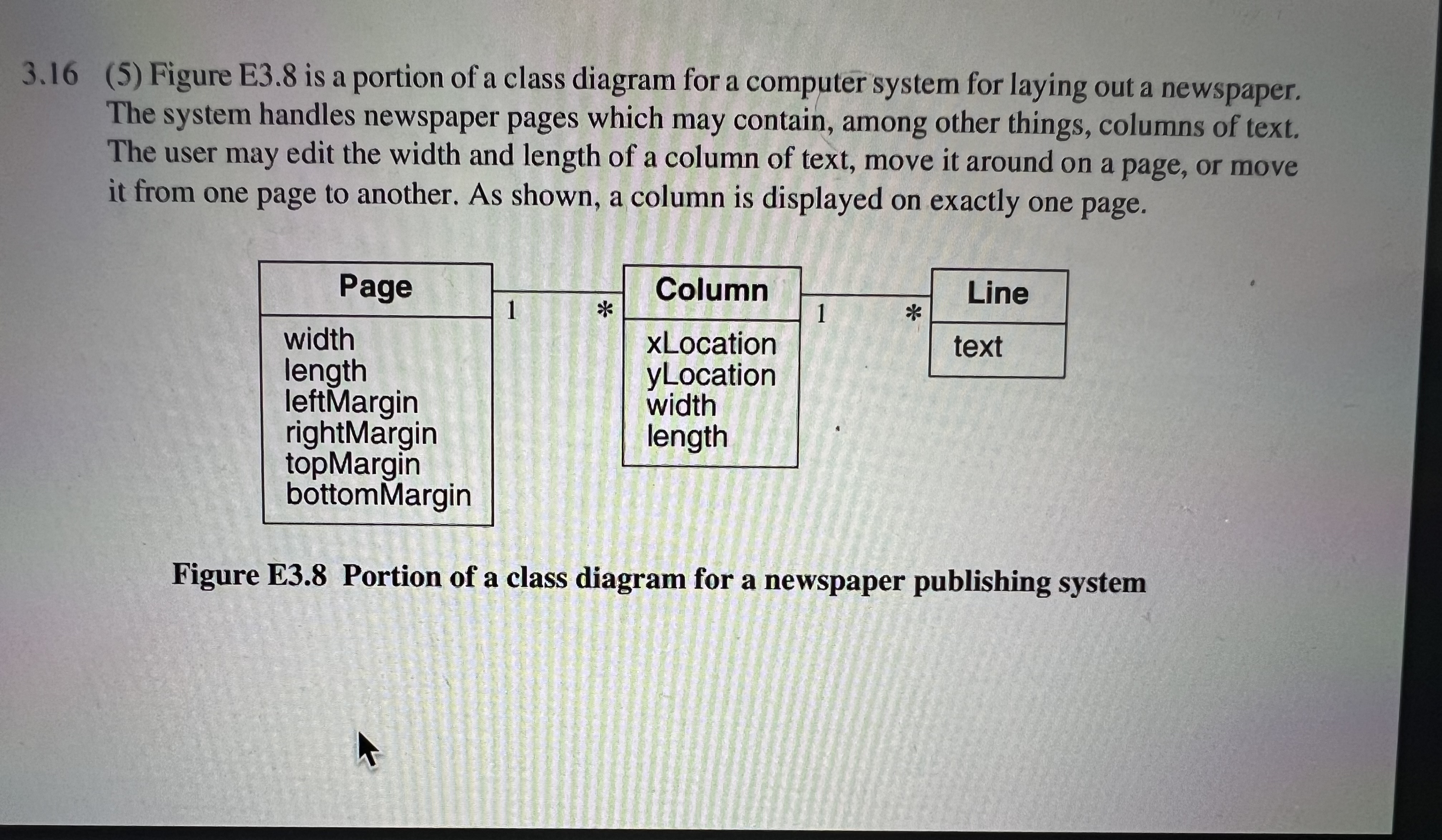 3 . 1 6 ( 5 ) Figure E 3 . 8 is a portion of a