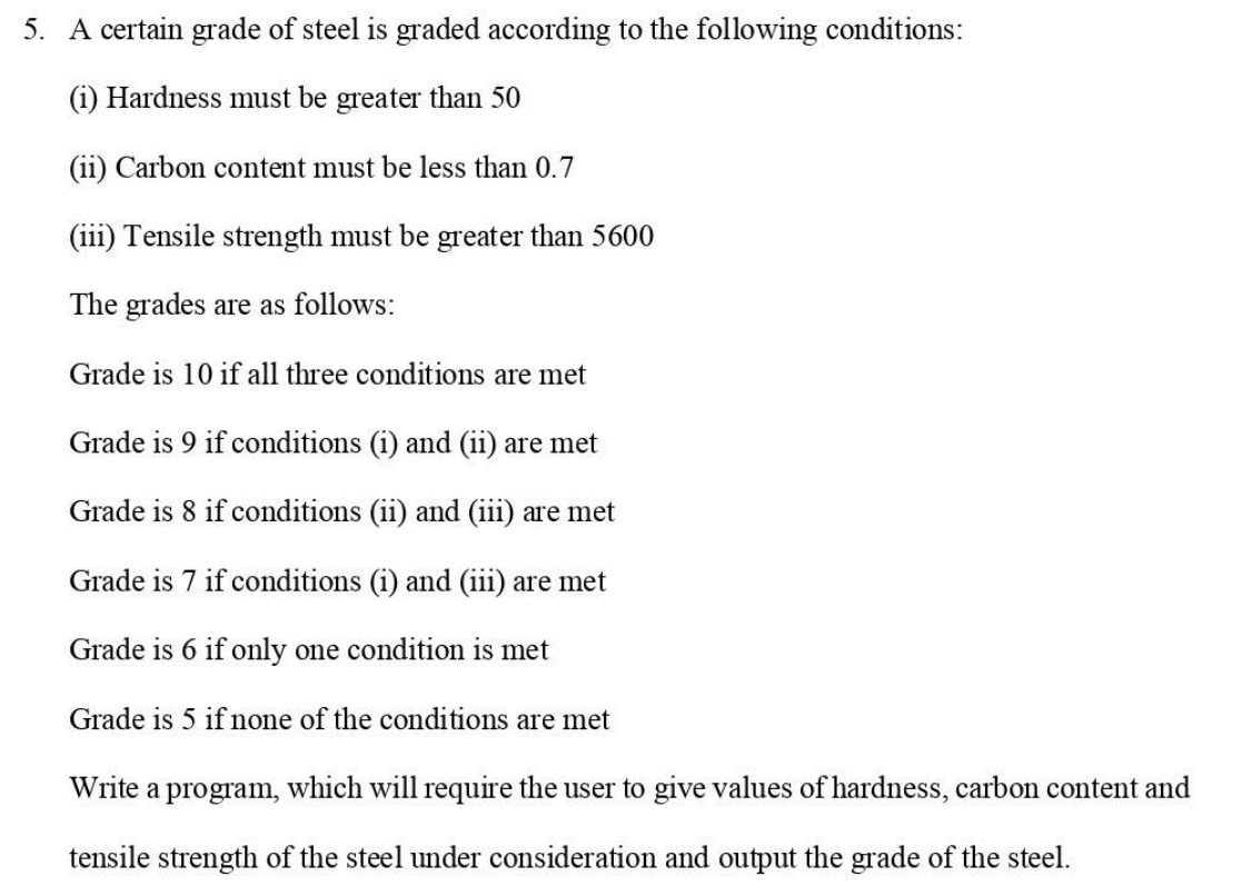 A certain grade of steel is graded according to