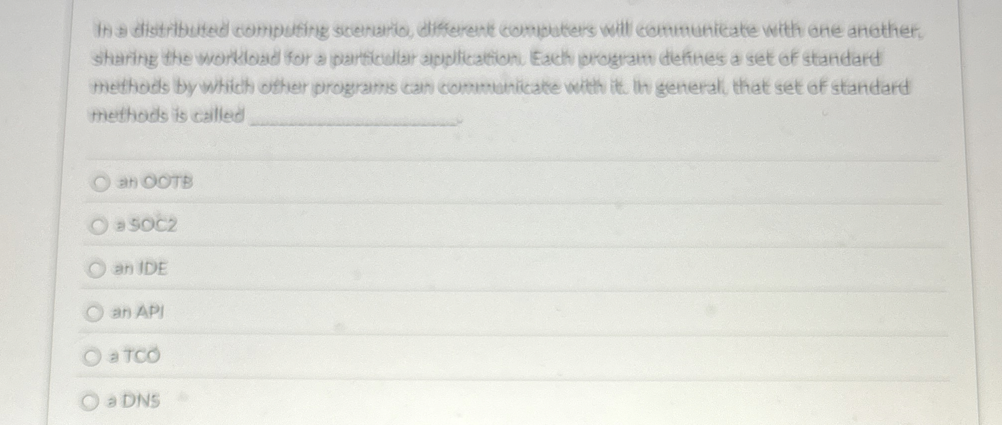 In 3 distributed computing scenario, different