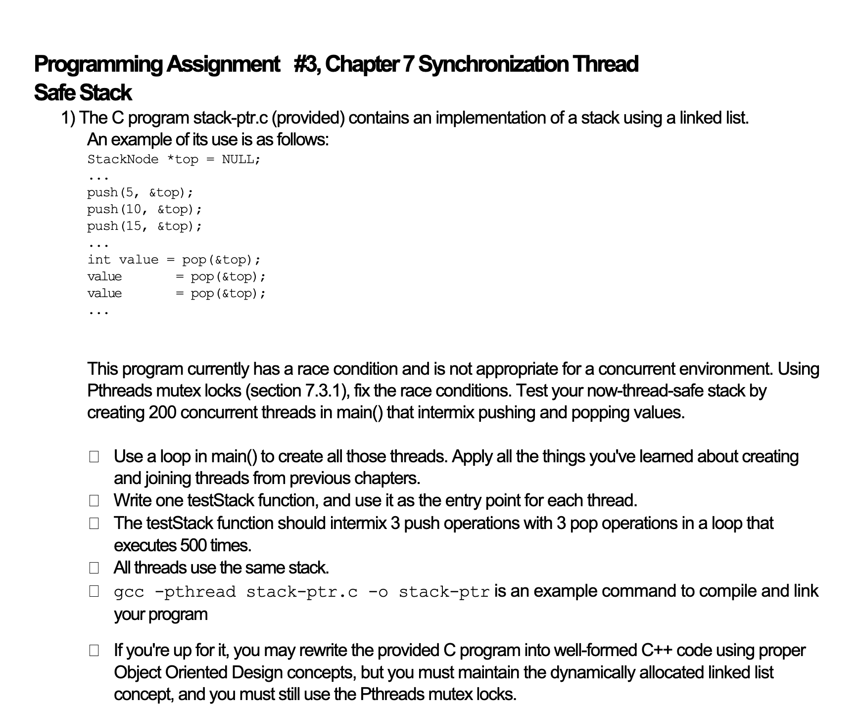 Safe Stack 1 ) The \ ( C \ ) program stack - ptr