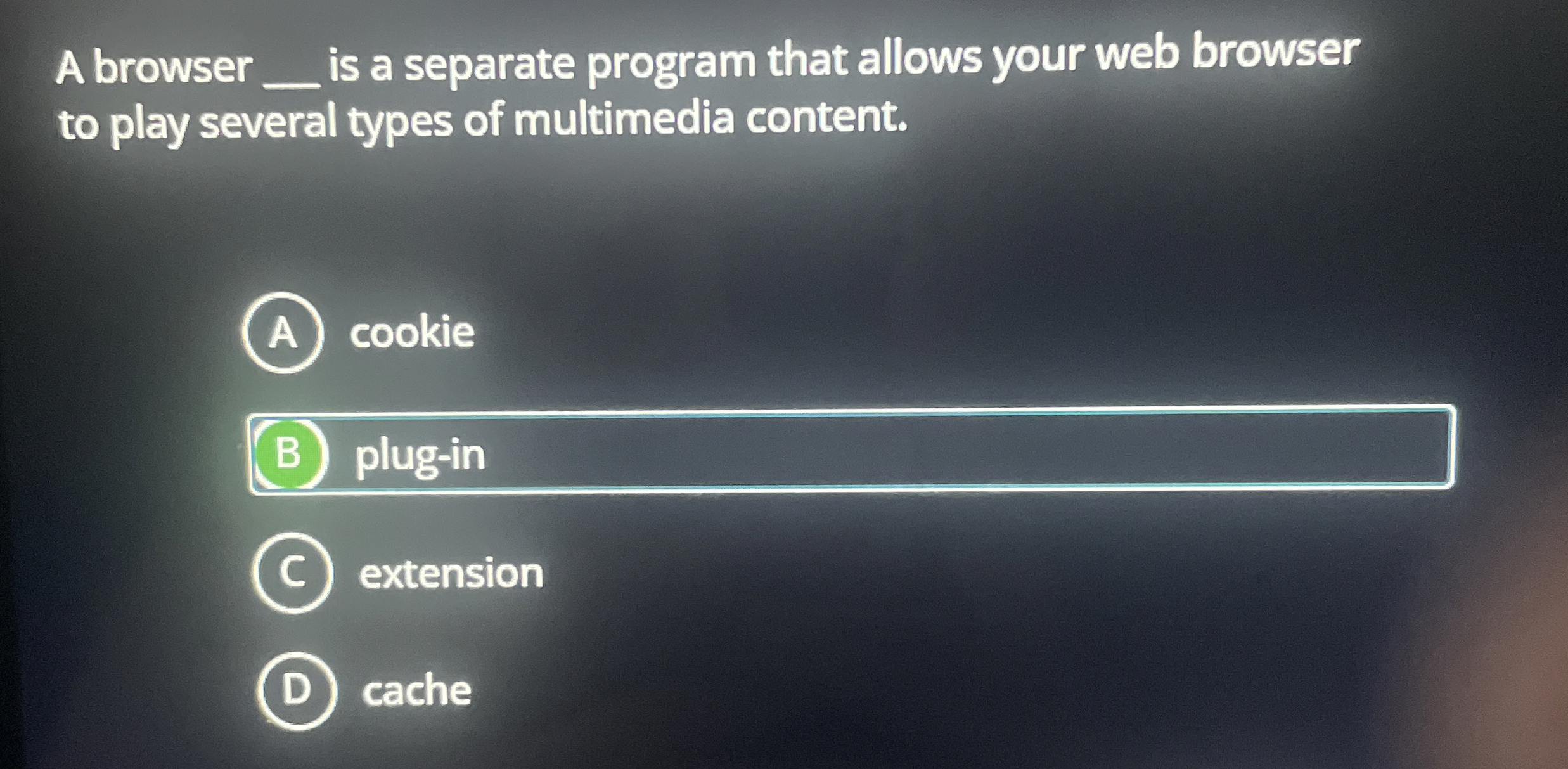 A browser is a separate program that allows your